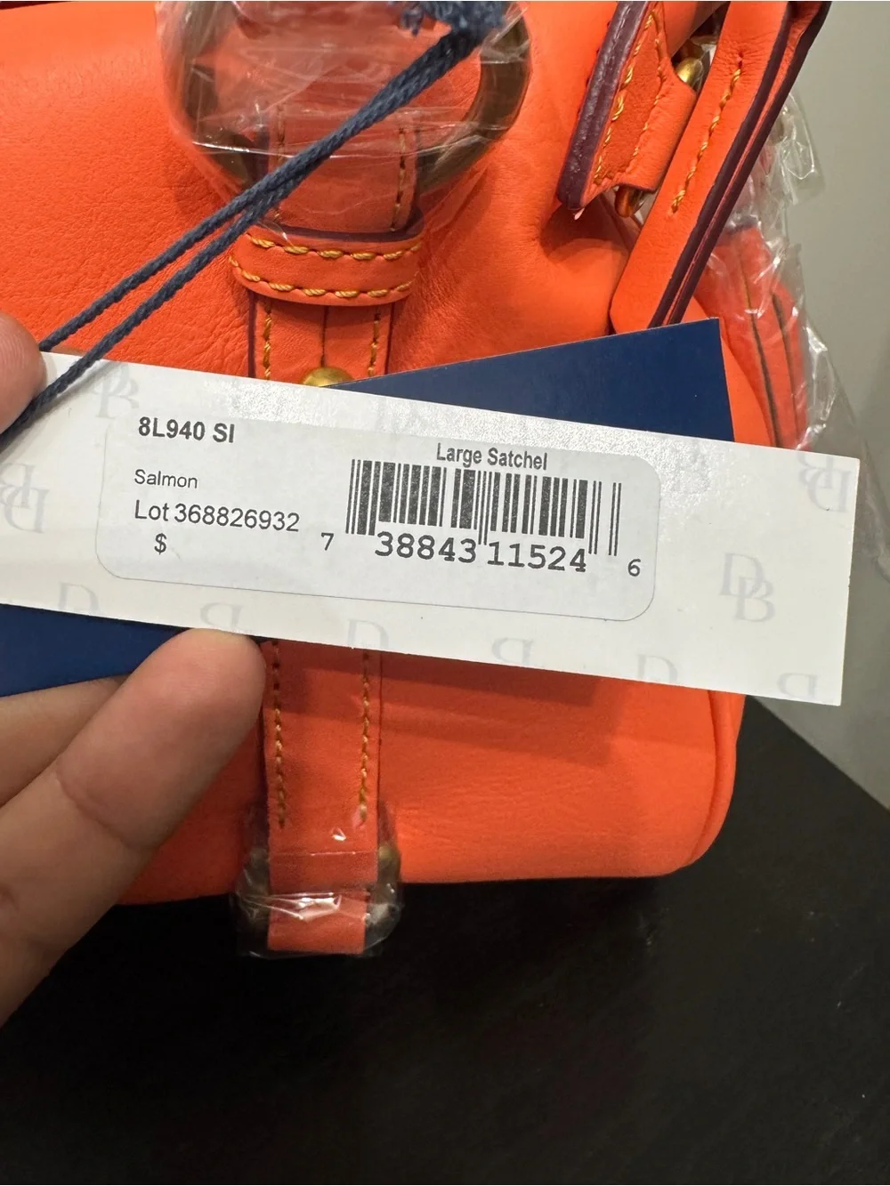 Dooney & Bourke Salmon Florentine Leather Satchel